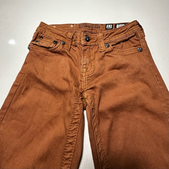 Miss Me Brown Skinny Jeans size 12 youth - Picture 2 of 9